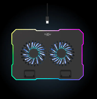 پایه خنک‌کننده لپ‌تاپ FXR-LTC-03 Phantom Glow با دو فن RGB